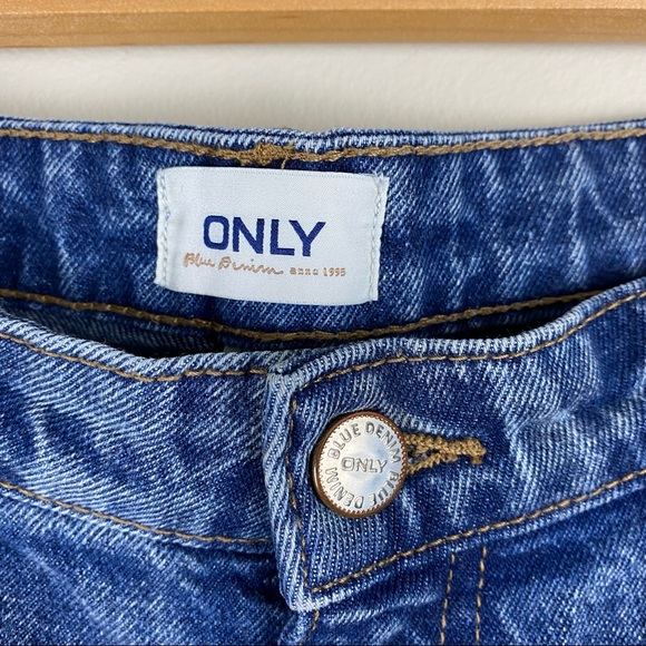 ONLY flare raw edge ankle distresses jeans sz 30 - Picture 9 of 11